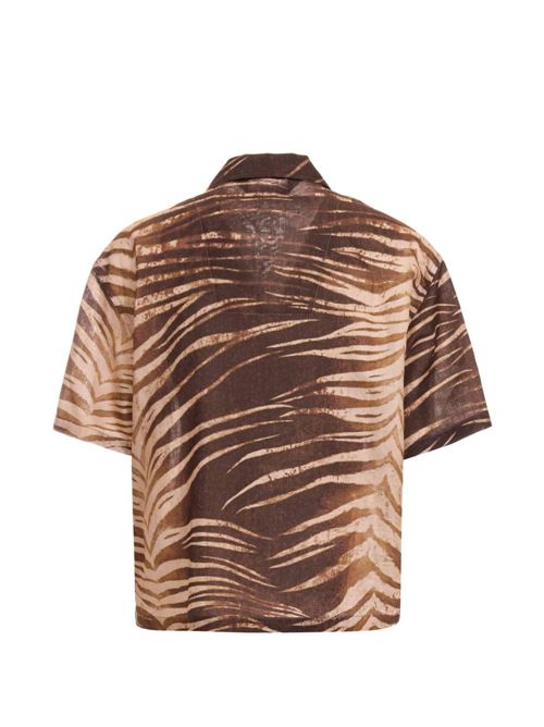 Camicia uomo con stampa animalier JUST CAVALLI | 80OALF02CNF06R83